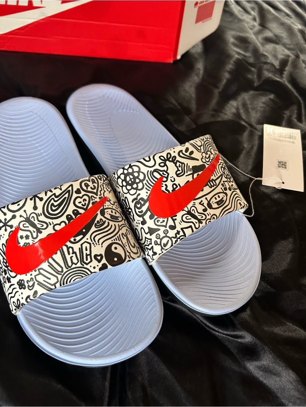 Nike Doodle Print Slides